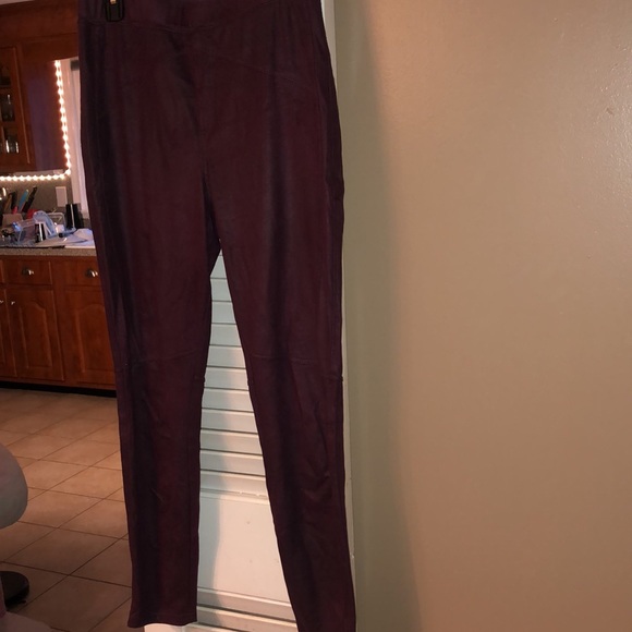 Free People Midnight Vegan Faux Suede Leather Leggings - Picture 4 of 10